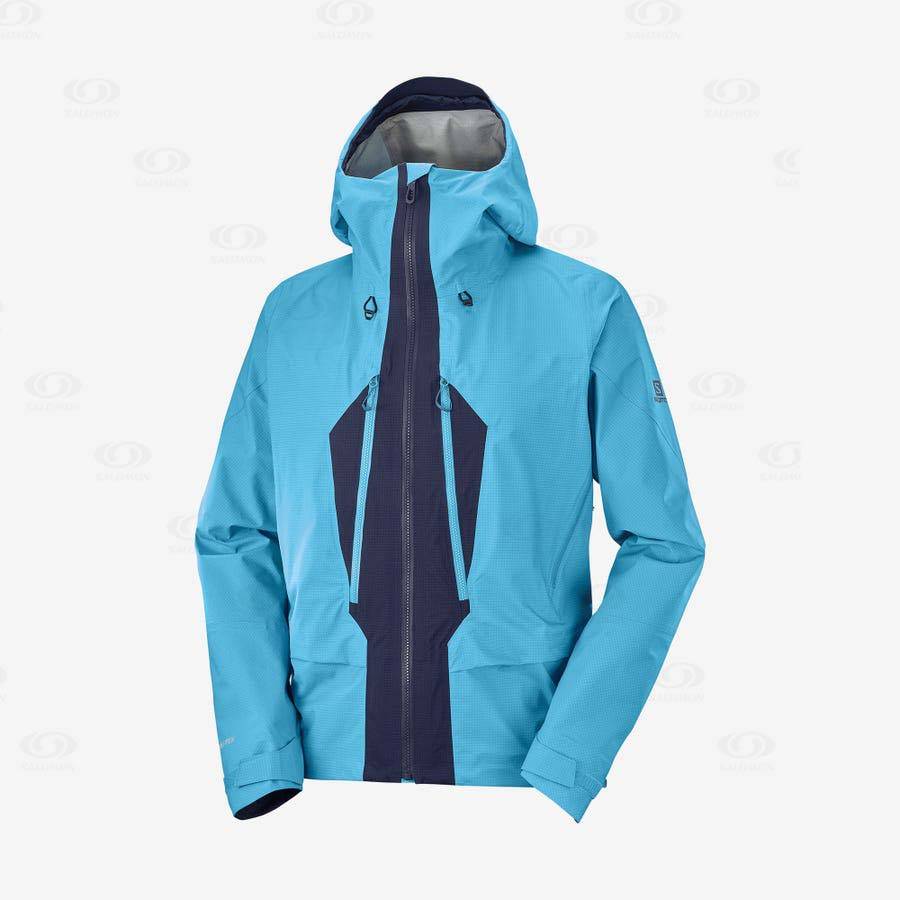 Chaqueta Softshell Salomon Chaquetas OUTPEAK GORE-TEX 3L Hombre Azules | MX-O2400