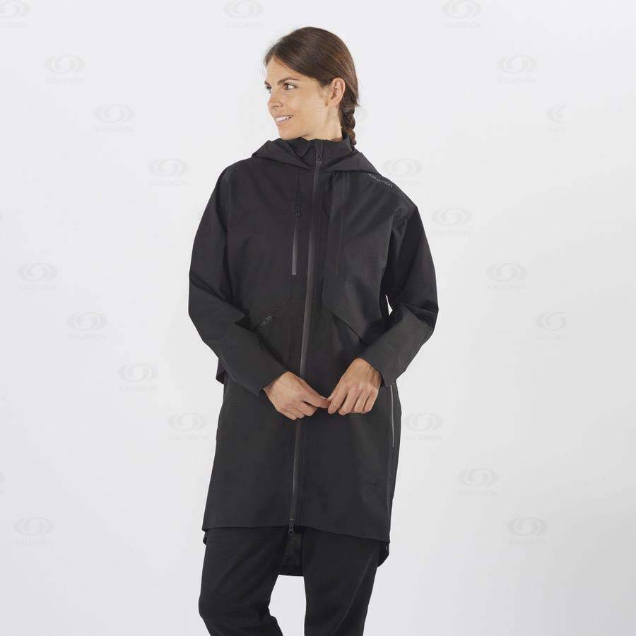 Chaqueta Softshell Salomon Chaquetas OUTLIFE WP COMMUTER PARKA W Mujer Negros | MX-O2601