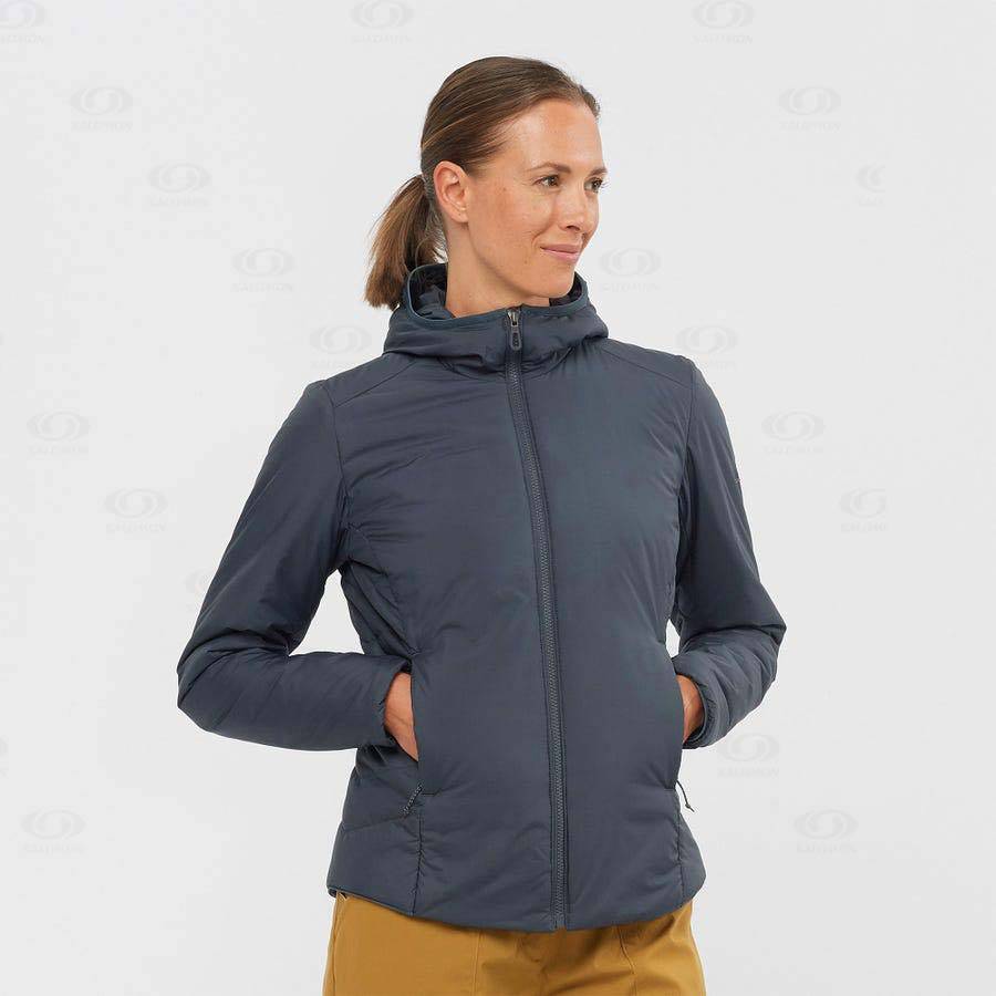 Chaqueta Softshell Salomon Chaquetas OUTRACK INSULATED Mujer Azul Marino | MX-S1891