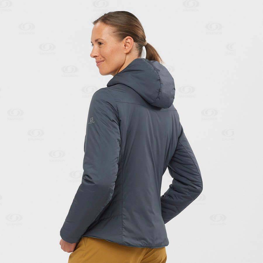 Chaqueta Softshell Salomon Chaquetas OUTRACK INSULATED Mujer Azul Marino | MX-S1891