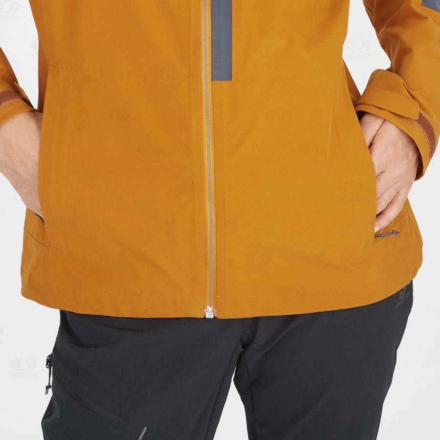 Chaqueta Softshell Salomon Chaquetas OUTRACK WATERPROOF 2.5L Mujer Naranjas | MX-S2122