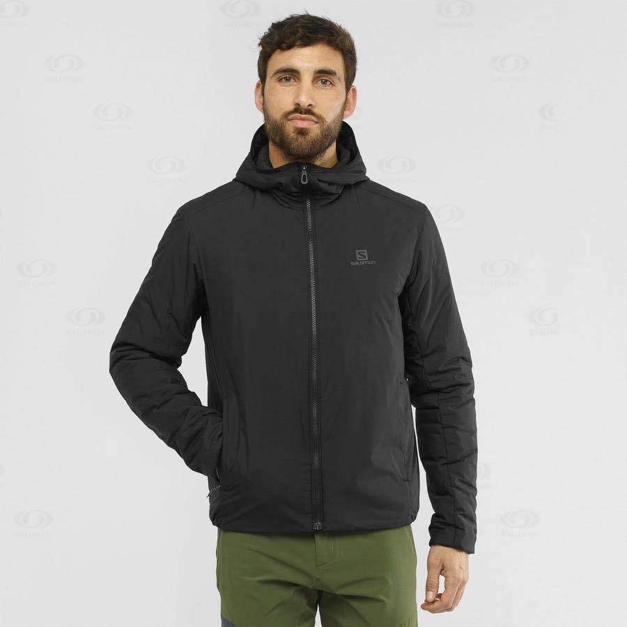 Chaqueta Softshell Salomon Chaquetas OUTRACK INSULATED Hombre Negros | MX-S2570