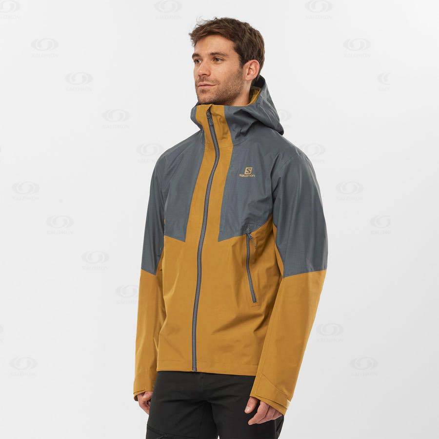 Chaqueta Softshell Salomon Chaquetas OUTLINE GORE-TEX HYBRID Hombre Grises | MX-W3610