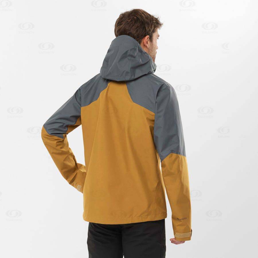 Chaqueta Softshell Salomon Chaquetas OUTLINE GORE-TEX HYBRID Hombre Grises | MX-W3610