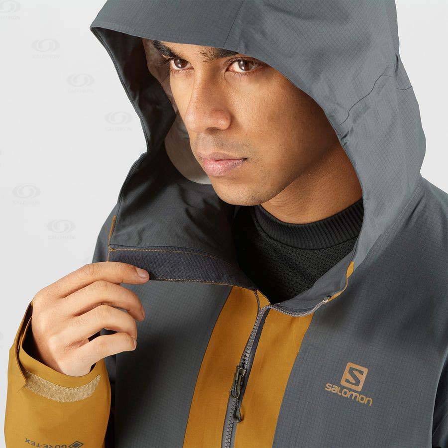 Chaqueta Softshell Salomon Chaquetas OUTLINE GORE-TEX HYBRID Hombre Grises | MX-W3610