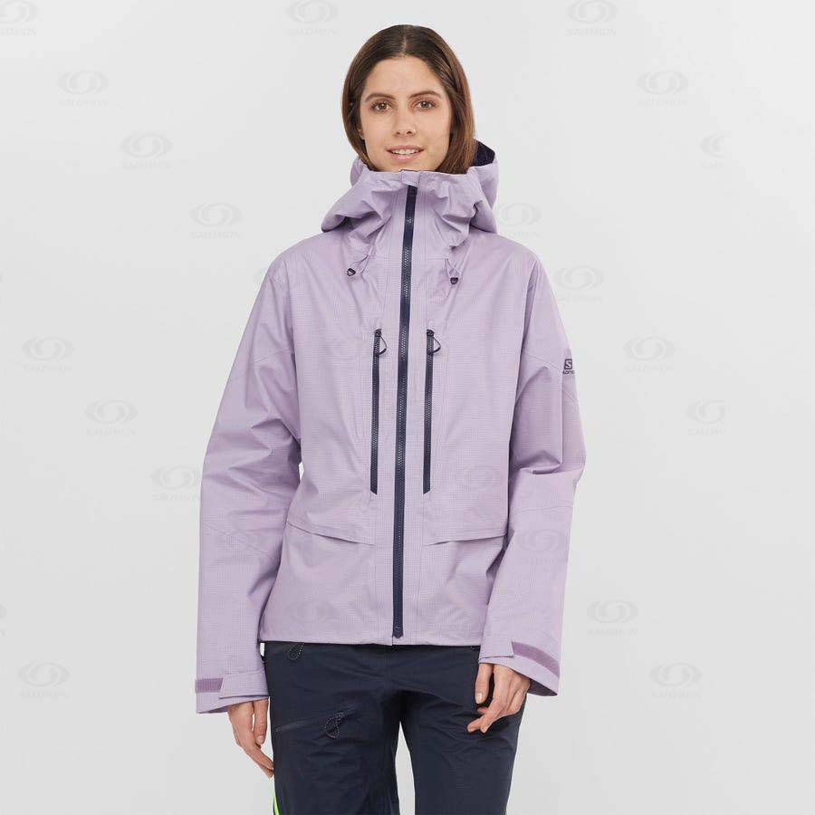 Chaqueta Softshell Salomon Chaquetas OUTPEAK GORE-TEX 3L Mujer Morados | MX-W3670