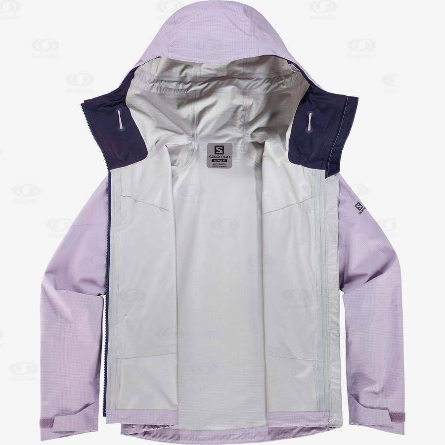 Chaqueta Softshell Salomon Chaquetas OUTPEAK GORE-TEX 3L Mujer Morados | MX-W3670