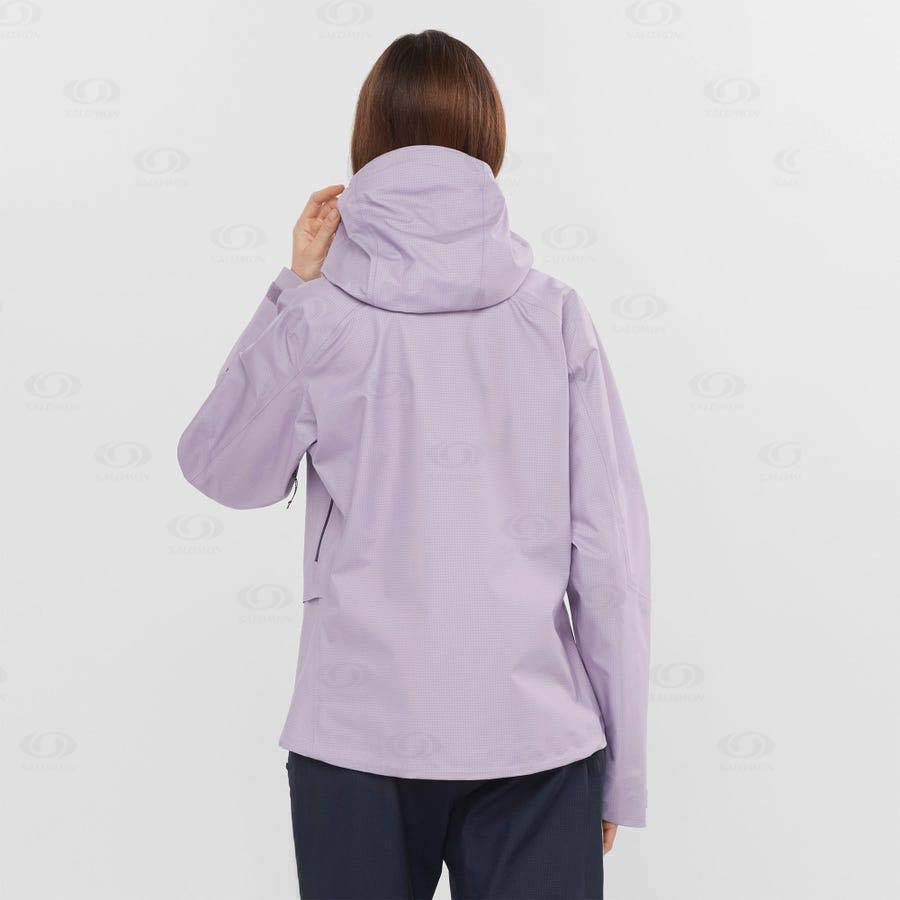 Chaqueta Softshell Salomon Chaquetas OUTPEAK GORE-TEX 3L Mujer Morados | MX-W3670