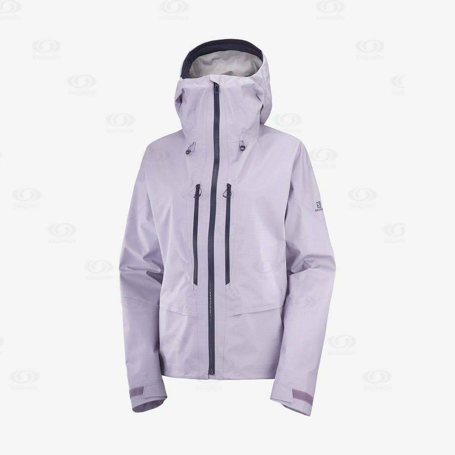 Chaqueta Softshell Salomon Chaquetas OUTPEAK GORE-TEX 3L Mujer Morados | MX-W3670