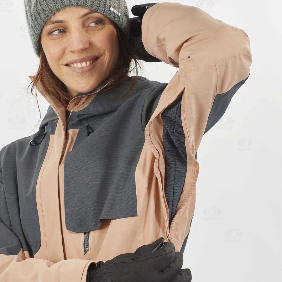 Chaqueta Softshell Salomon Chaquetas PROOF LIGHT Mujer Marrom | MX-O2176