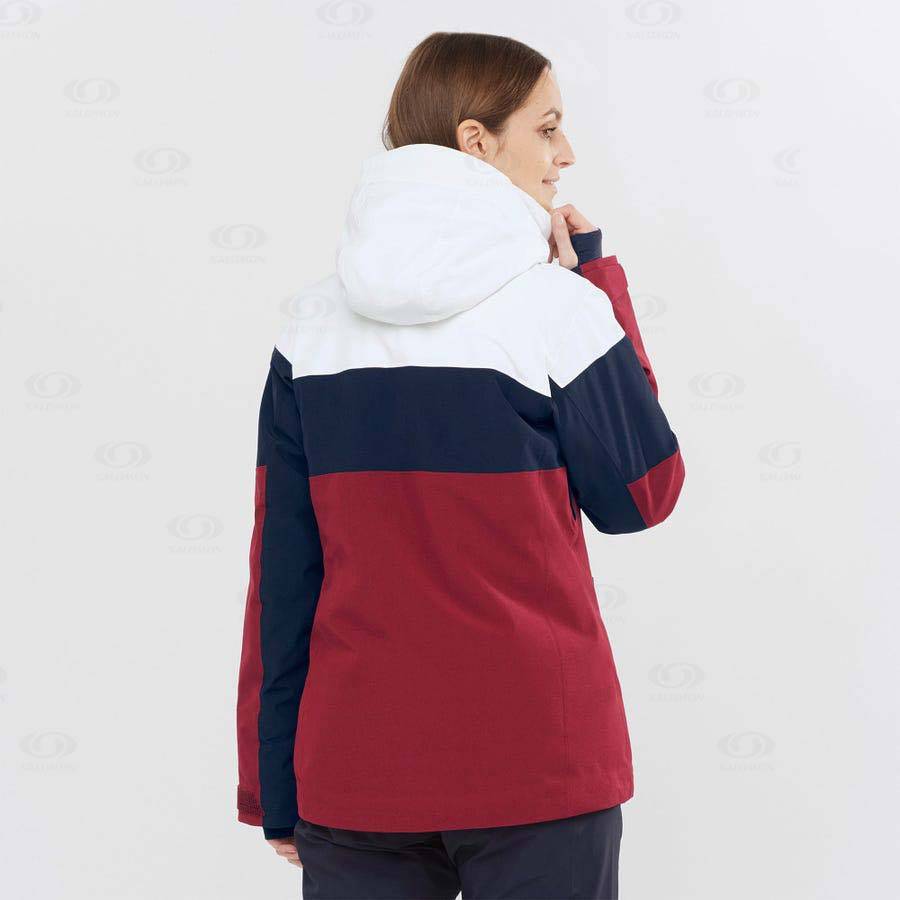 Chaqueta Softshell Salomon Chaquetas SLALOM Mujer Rojos | MX-A1661