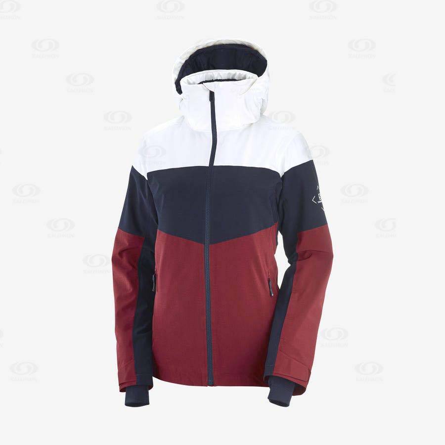 Chaqueta Softshell Salomon Chaquetas SLALOM Mujer Rojos | MX-A1661