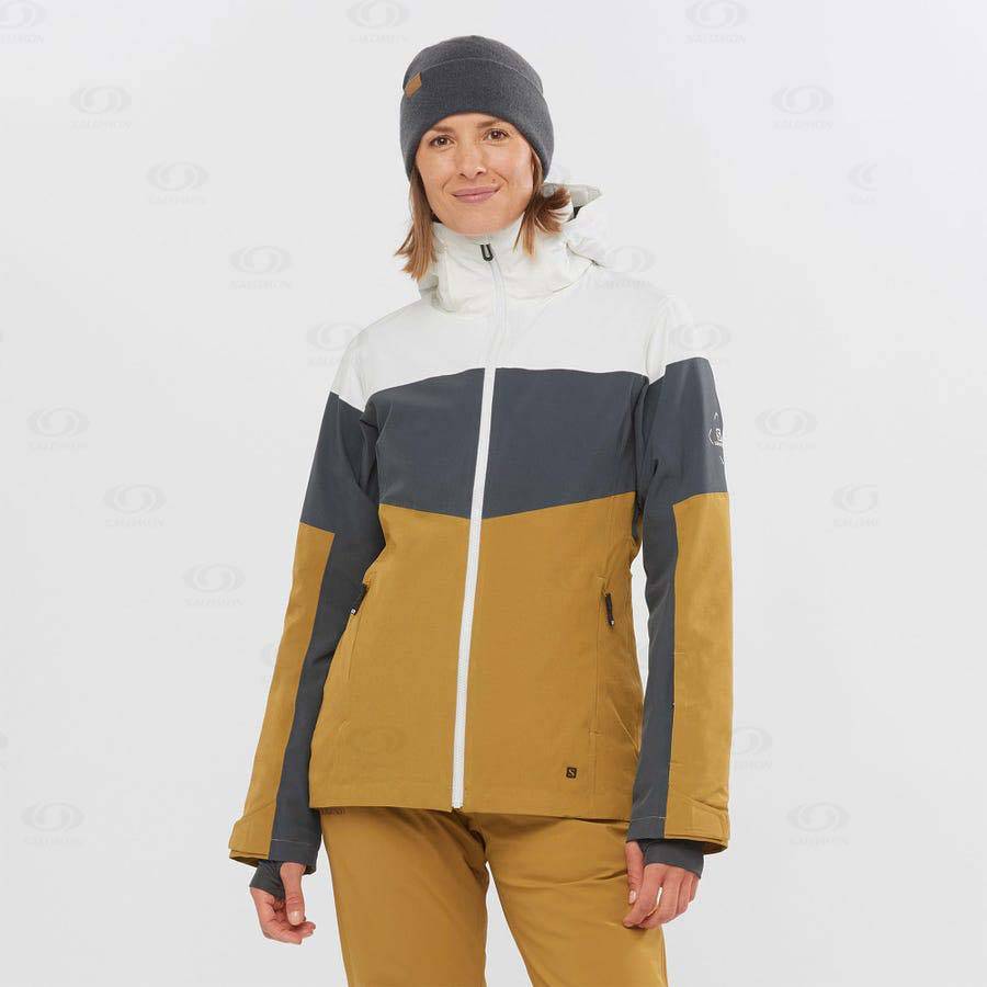 Chaqueta Softshell Salomon Chaquetas SLALOM Mujer Marrom | MX-M1391