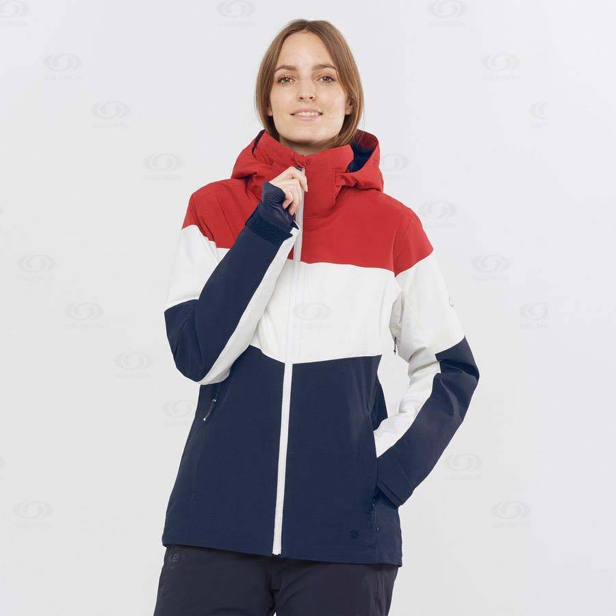 Chaqueta Softshell Salomon Chaquetas SLALOM Mujer Blancos | MX-N2401