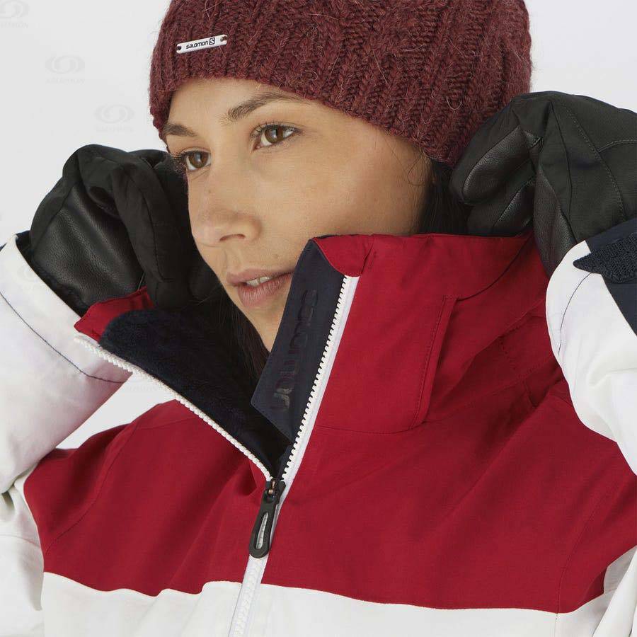 Chaqueta Softshell Salomon Chaquetas SLALOM Mujer Blancos | MX-N2401