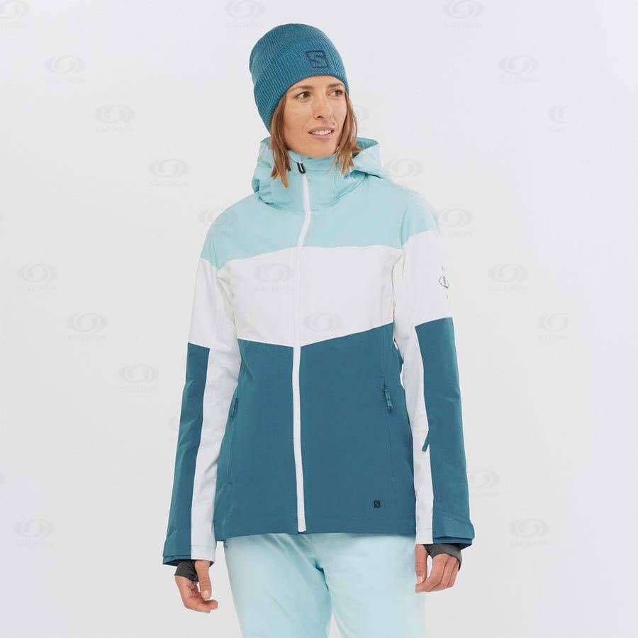 Chaqueta Softshell Salomon Chaquetas SLALOM Mujer Azules | MX-S1856