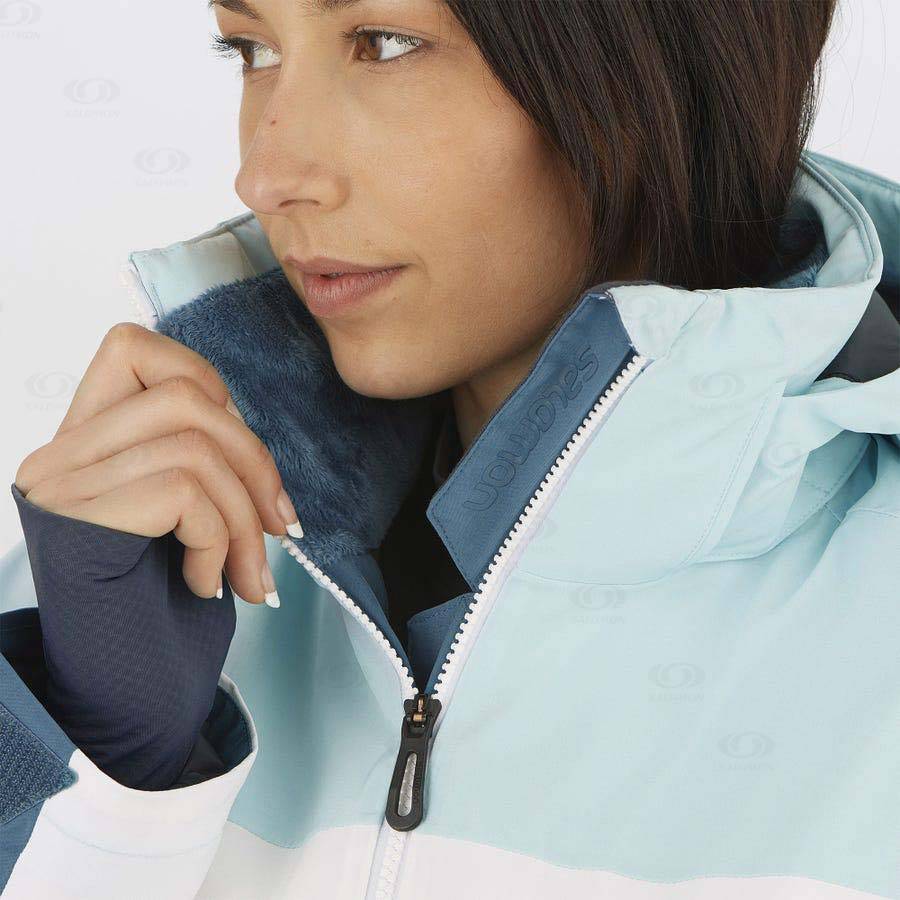 Chaqueta Softshell Salomon Chaquetas SLALOM Mujer Azules | MX-S1856