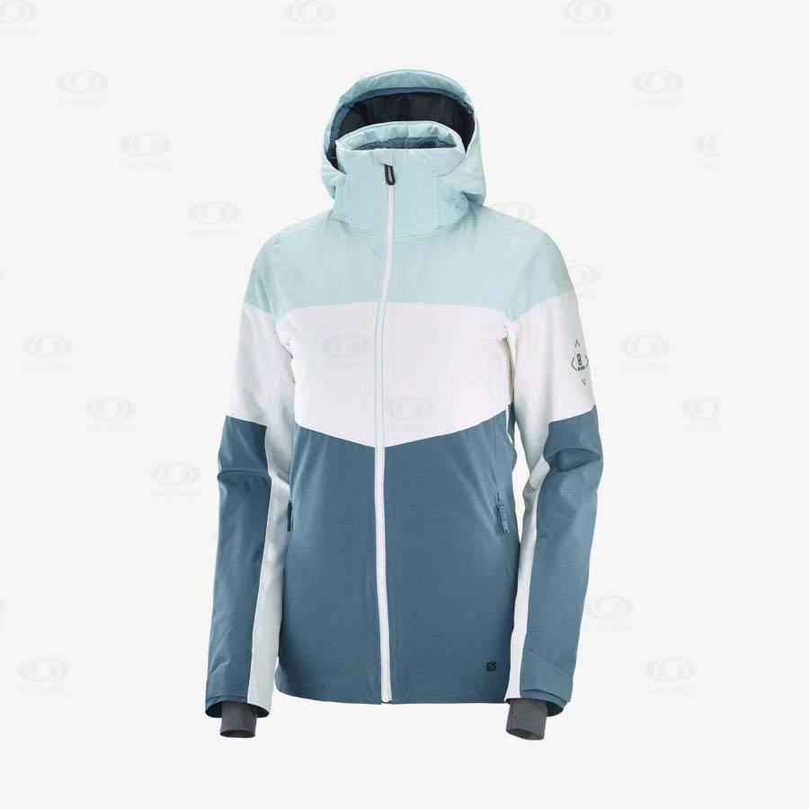 Chaqueta Softshell Salomon Chaquetas SLALOM Mujer Azules | MX-S1856