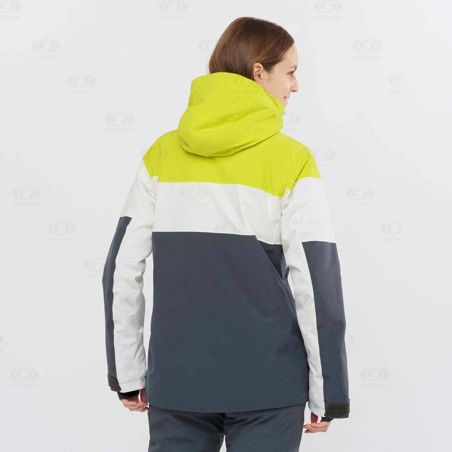 Chaqueta Softshell Salomon Chaquetas SLALOM Mujer Verdes | MX-W1410