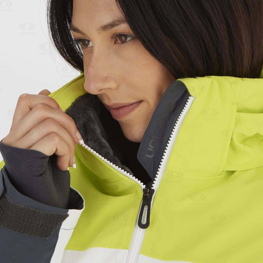 Chaqueta Softshell Salomon Chaquetas SLALOM Mujer Verdes | MX-W1410