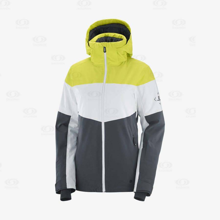 Chaqueta Softshell Salomon Chaquetas SLALOM Mujer Verdes | MX-W1410