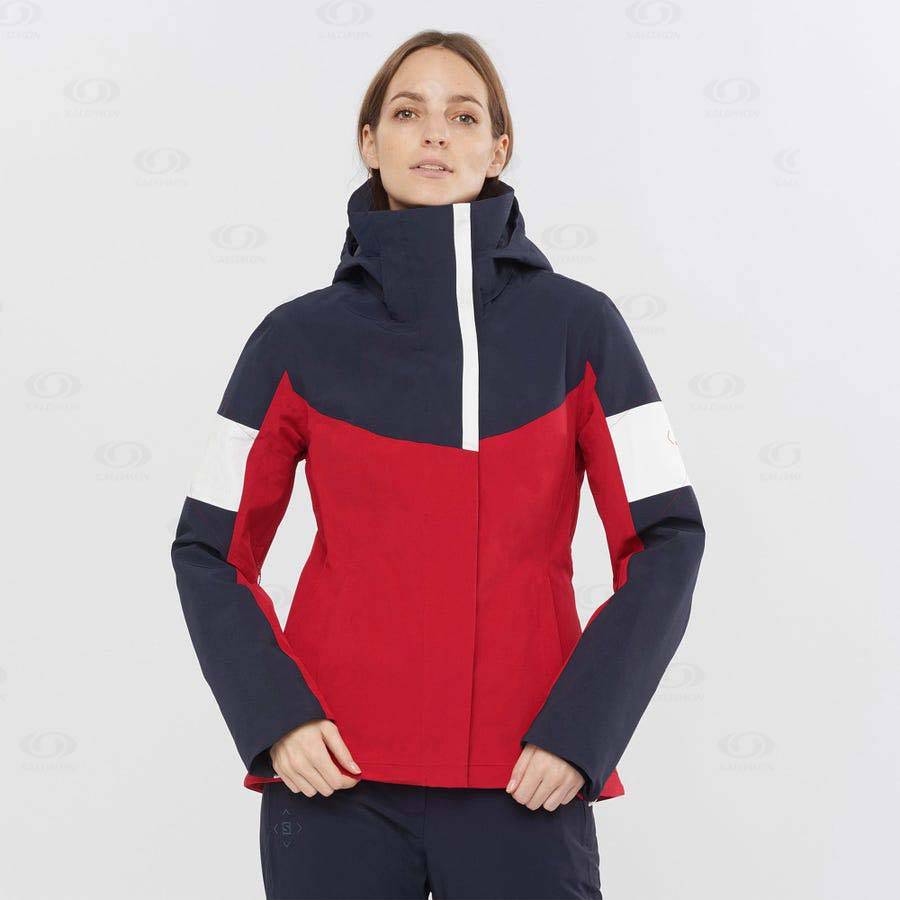 Chaqueta Softshell Salomon Chaquetas SPEED Mujer Rojos | MX-L1158