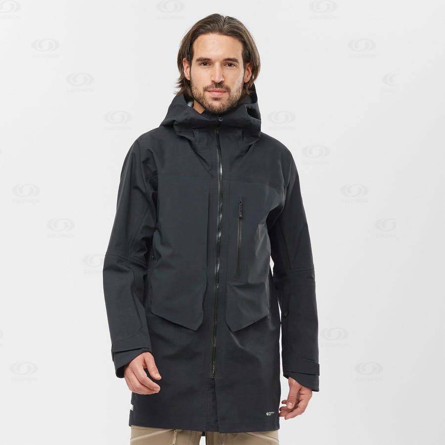 Chaqueta Softshell Salomon Chaquetas STANCE 3L LONG Hombre Negros | MX-L1459