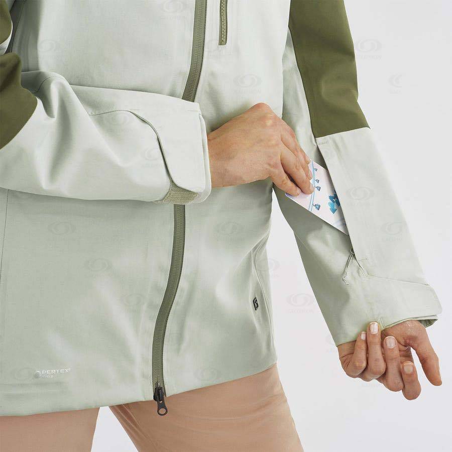 Chaqueta Softshell Salomon Chaquetas STANCE 3L Mujer Verde Oliva | MX-O1427