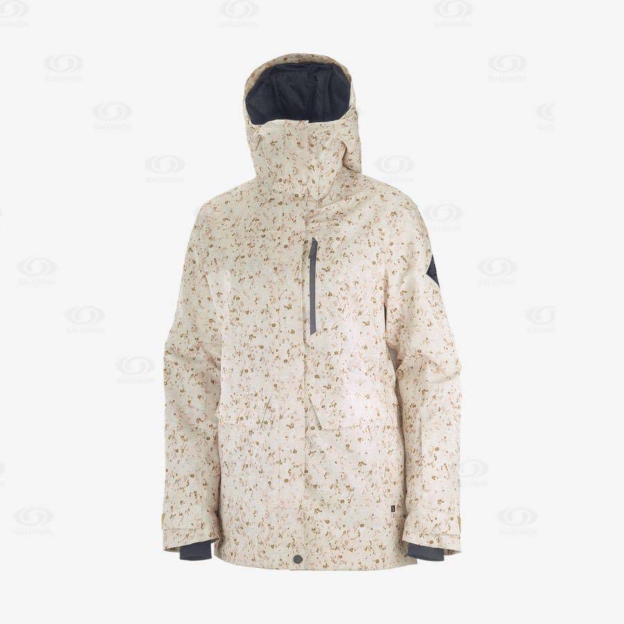 Chaqueta Softshell Salomon Chaquetas STANCE CARGO Mujer Beige | MX-wA1024