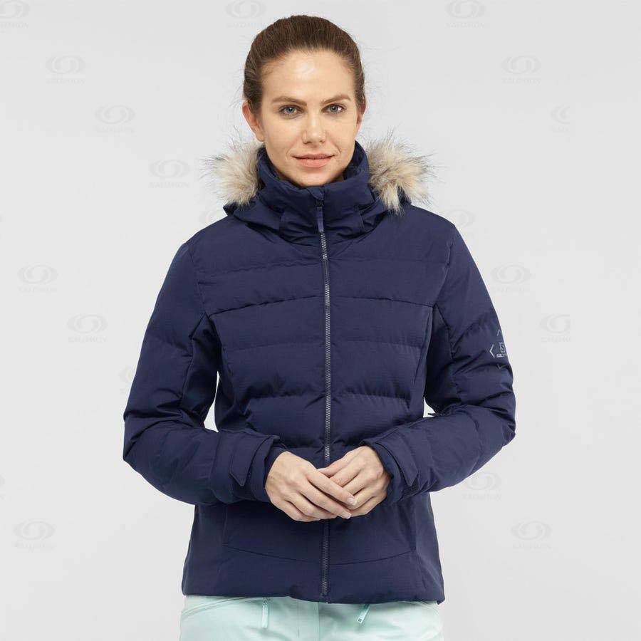 Chaqueta Softshell Salomon Chaquetas STORMCOZY Mujer Azul Marino | MX-O1012