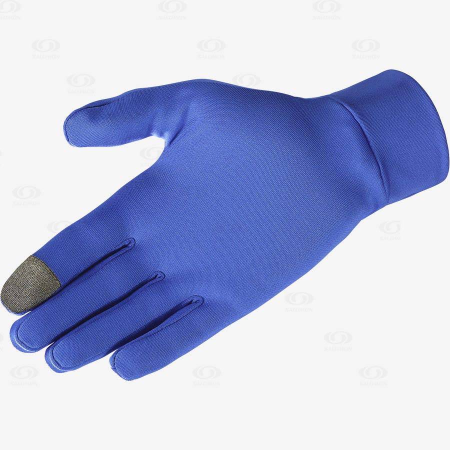 Guantes Salomon CROSS WARM Hombre Azules | MX-O1838