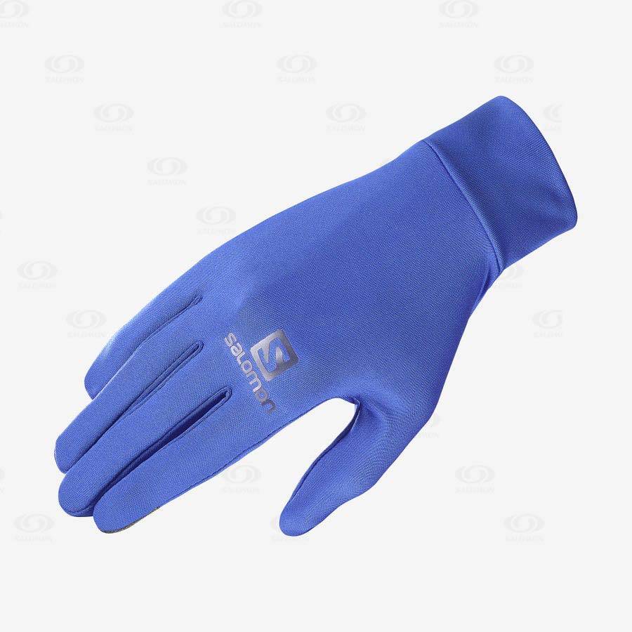 Guantes Salomon CROSS WARM Hombre Azules | MX-O1838