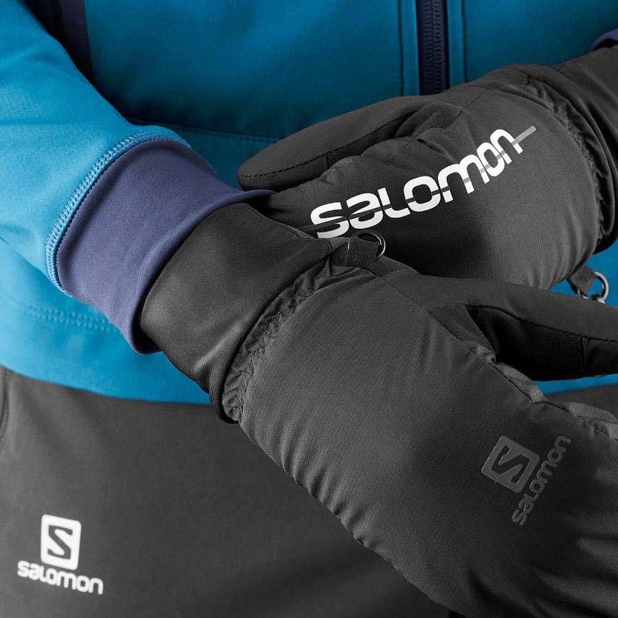 Guantes Salomon CROSS WINTER TRAINING Hombre Negros | MX-S1212