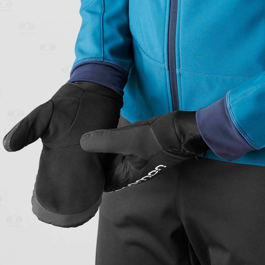 Guantes Salomon CROSS WINTER TRAINING Hombre Negros | MX-S1212