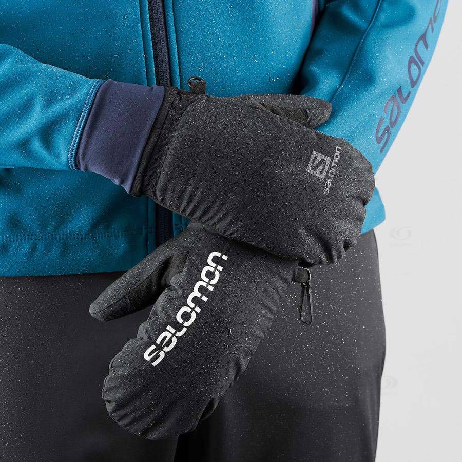 Guantes Salomon CROSS WINTER TRAINING Hombre Negros | MX-S1212