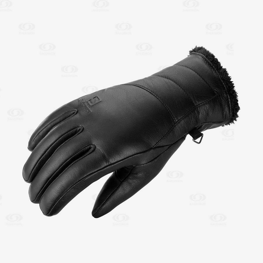 Guantes Salomon NATIVE Mujer Negros | MX-N1274