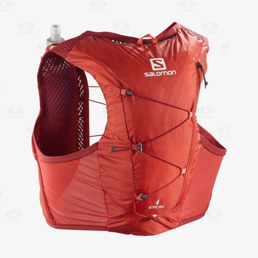 Mochila Hidratante Salomon ACTIVE SKIN 4 Mujer Rojos | MX-A1815