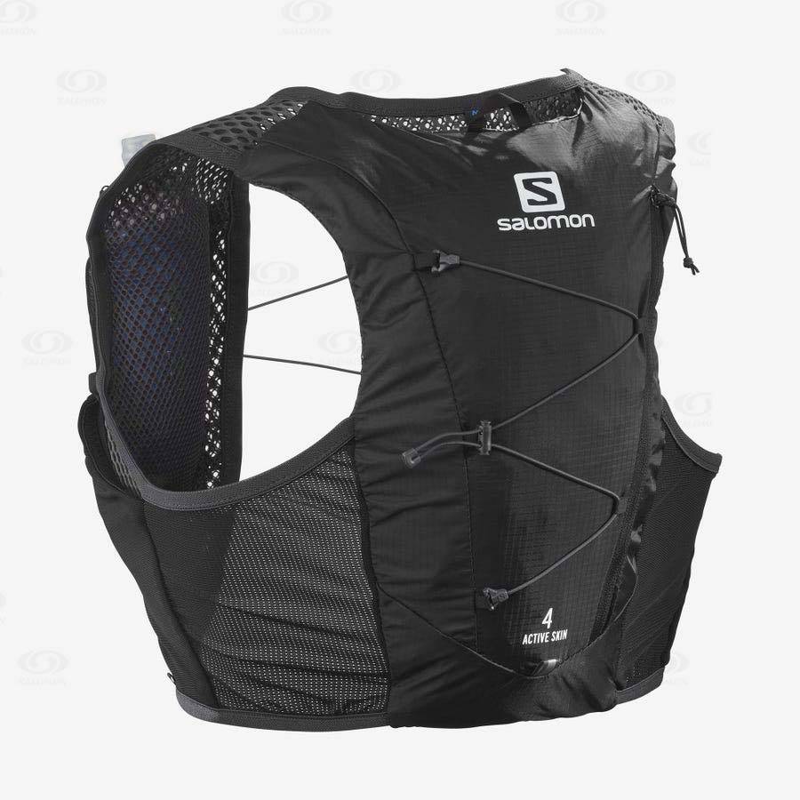 Mochila Hidratante Salomon ACTIVE SKIN 4 Hombre Negros | MX-L1004