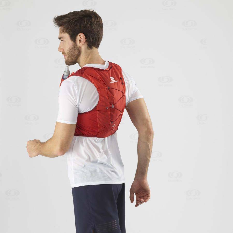 Mochila Hidratante Salomon ACTIVE SKIN 4 Hombre Rojos | MX-W3290