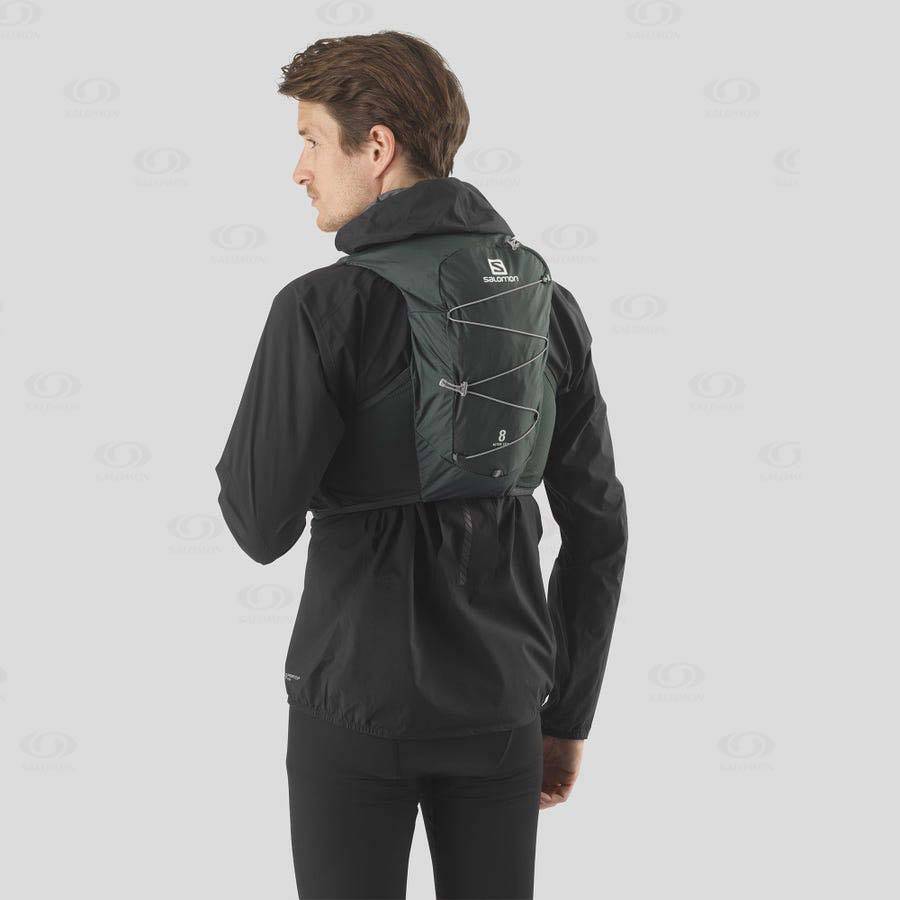 Mochila Hidratante Salomon ACTIVE SKIN 8 Hombre Verde Oliva | MX-A1542