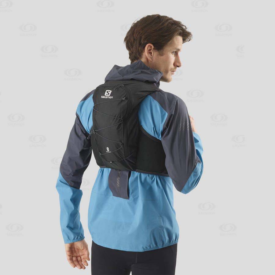 Mochila Hidratante Salomon ACTIVE SKIN 8 Hombre Negros | MX-M1874