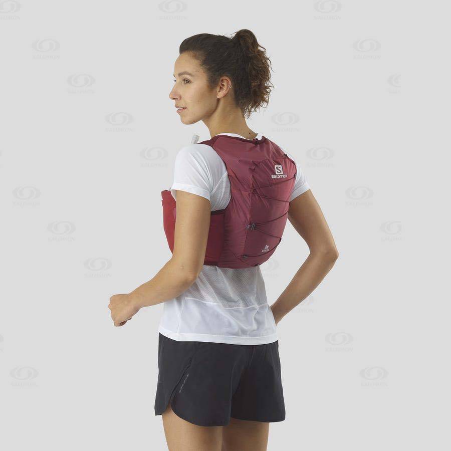 Mochila Hidratante Salomon ACTIVE SKIN 8 Mujer Rojos | MX-O2463