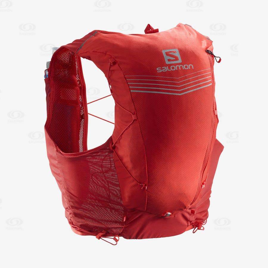 Mochila Hidratante Salomon ADV SKIN 12 Hombre Rojos | MX-wO2225