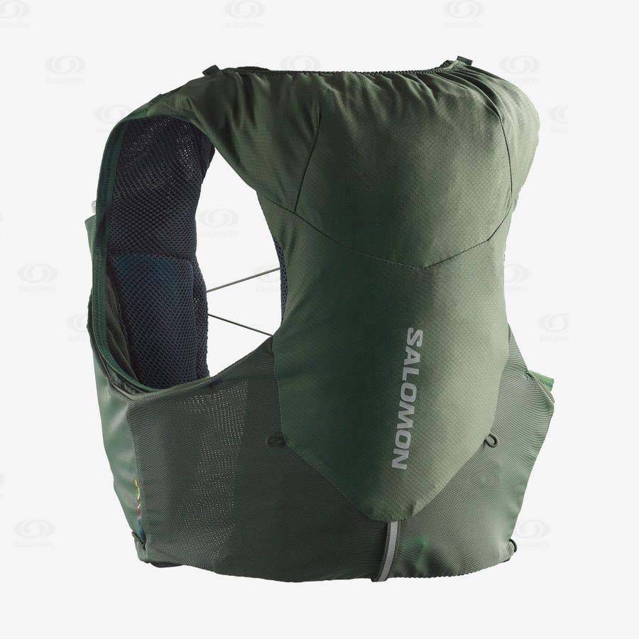 Mochila Hidratante Salomon ADV SKIN 5 Hombre Verde Oliva | MX-O1894