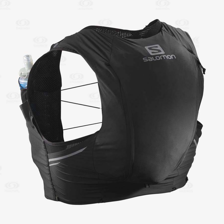 Mochila Hidratante Salomon SENSE PRO 10 Hombre Negros Grises | MX-O2587