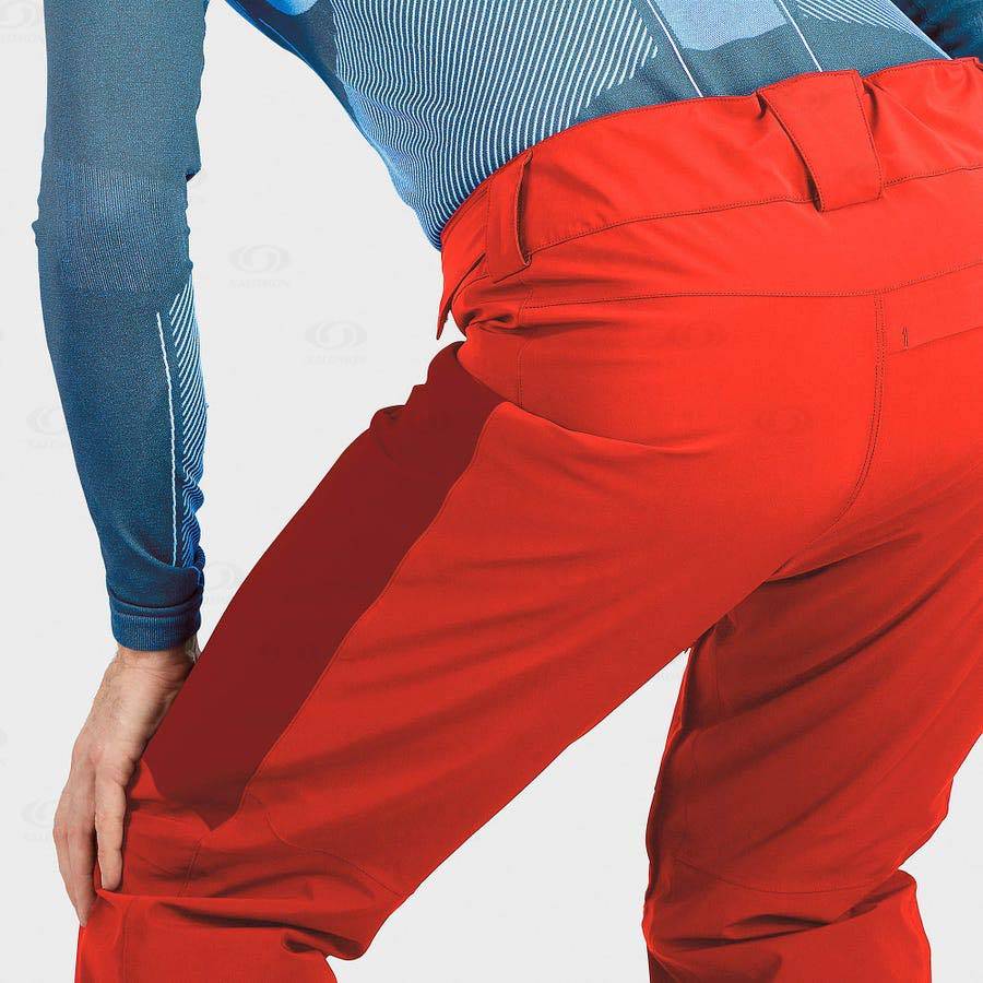 Pantalones De Esquí Salomon BRILLIANT Hombre Rojos | MX-N1232