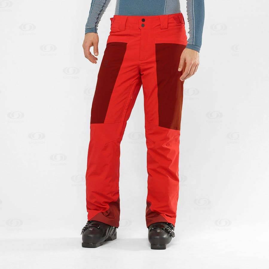 Pantalones De Esquí Salomon BRILLIANT Hombre Rojos | MX-N1232