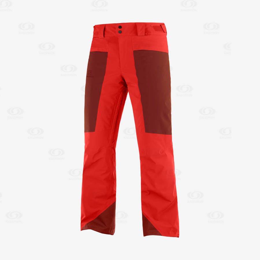 Pantalones De Esquí Salomon BRILLIANT Hombre Rojos | MX-N1232