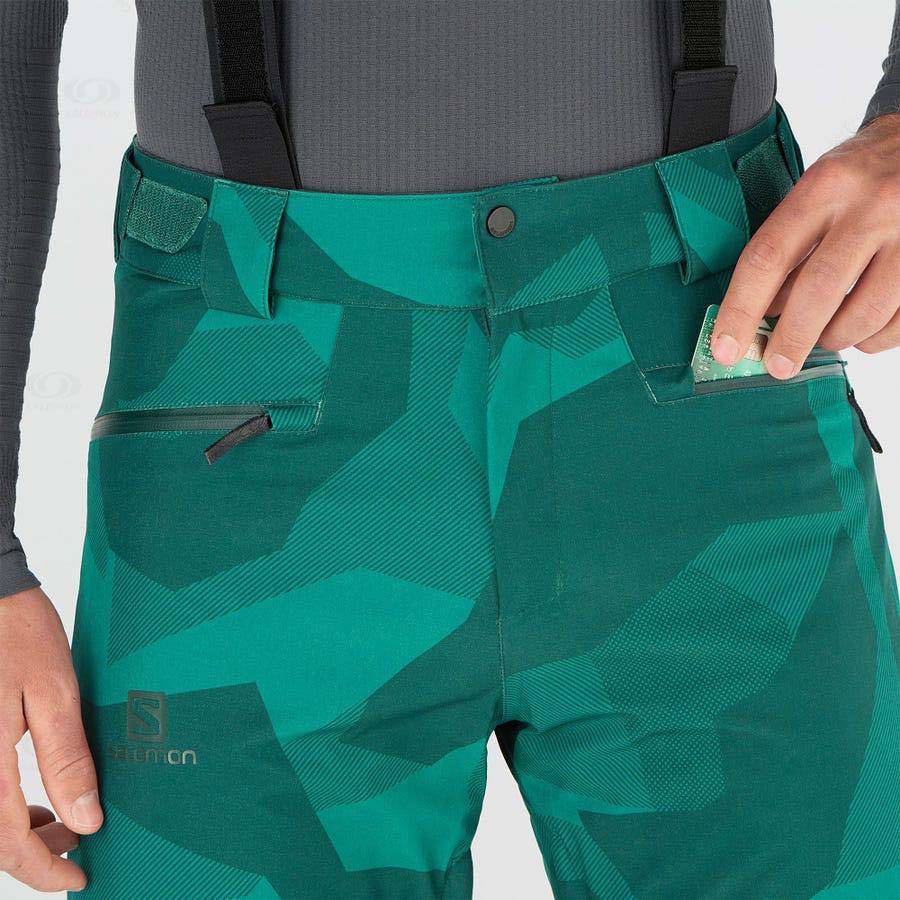 Pantalones De Esquí Salomon EDGE Hombre Verdes | MX-M1895