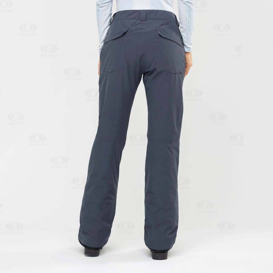 Pantalones De Esquí Salomon EDGE Mujer Azul Marino | MX-W3870